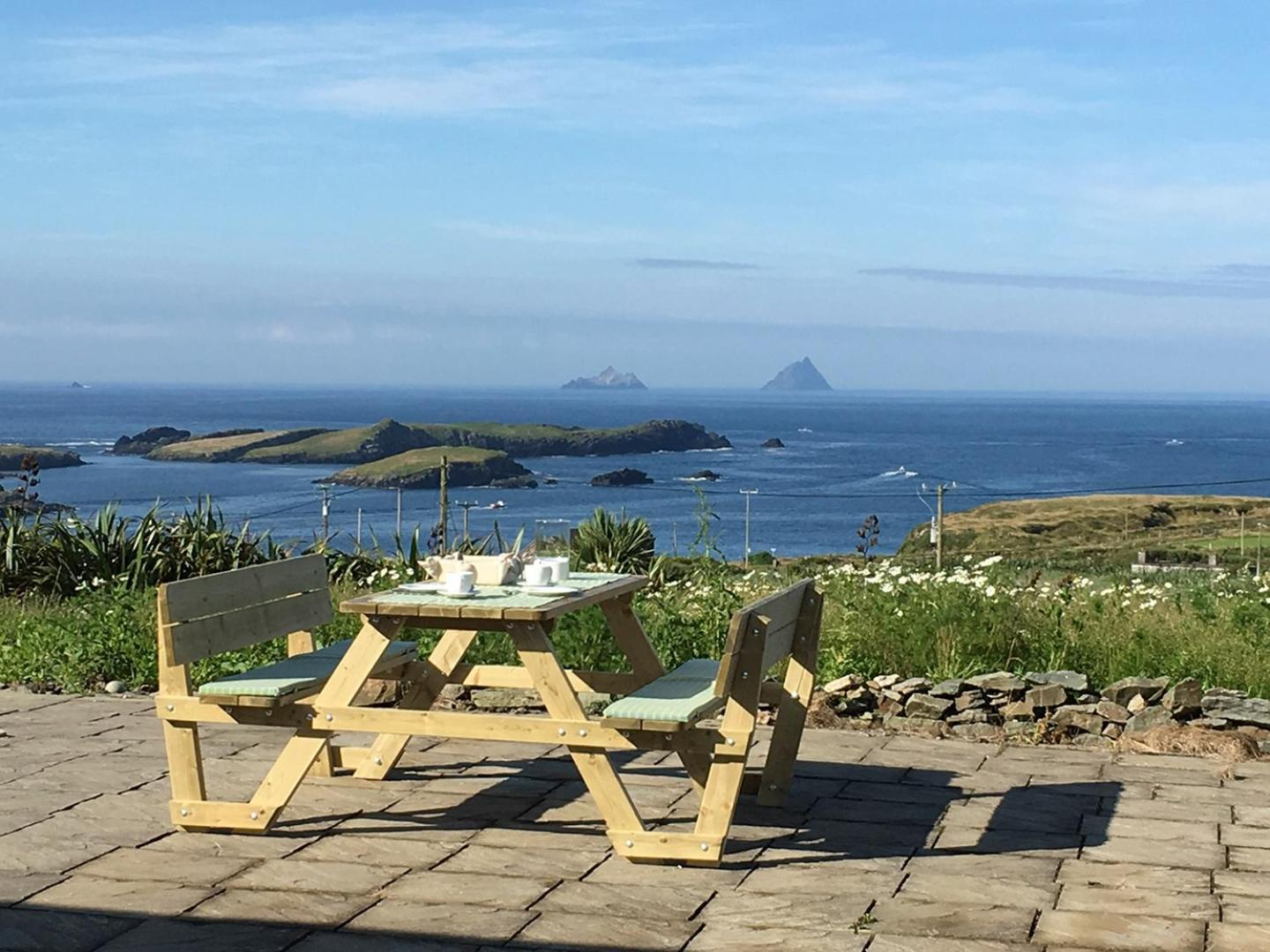 Ferienwohnung Ring Of Kerry - Einmaliger Blick Auf Skelligs Clynacartan Exterior foto